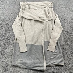 Smartwool Sweater Womens XS Gray Edgewood Wrap Merino Wool Open Cardigan Flowy